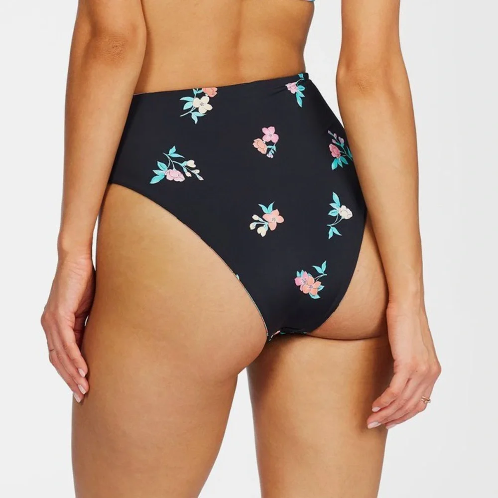 NEW Billabong Reversible Tropic Time High Rise Bikini Full Set